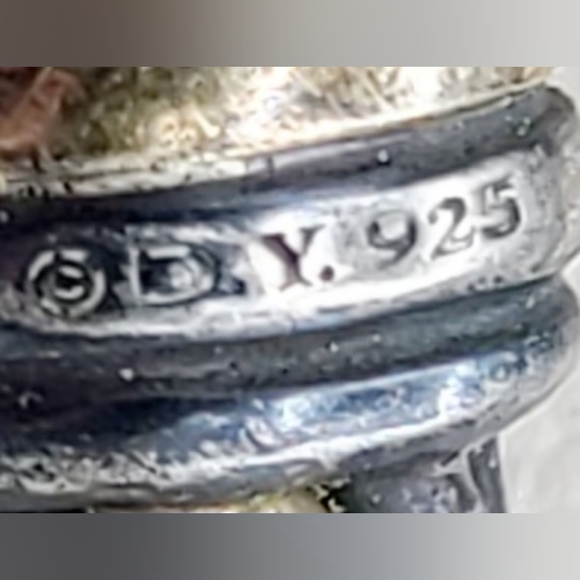 David Yurman Black And Gold Cable Collar Necklace - Picture 2 of 3